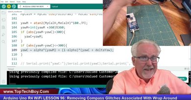 Arduino Uno R4 WiFi LESSON 96: Removing Compass Glitches Associated With Wrap Around